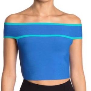 Bodycon Off-the-Shoulder Knit Top